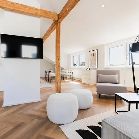 2 Bedroom Loft - Luxus - Modern - Parkplaetze - Kaffee - Netflix - Weinbergblick - Kueche - Balkon Apartment Ruedesheim am Rhein