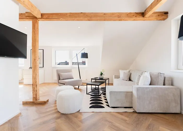 Lejlighed 2 Bedroom Loft - Luxus - Modern - Parkplaetze - Kaffee - Netflix - Weinbergblick - Kueche - Balkon